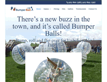 Tablet Screenshot of bumperball.ca